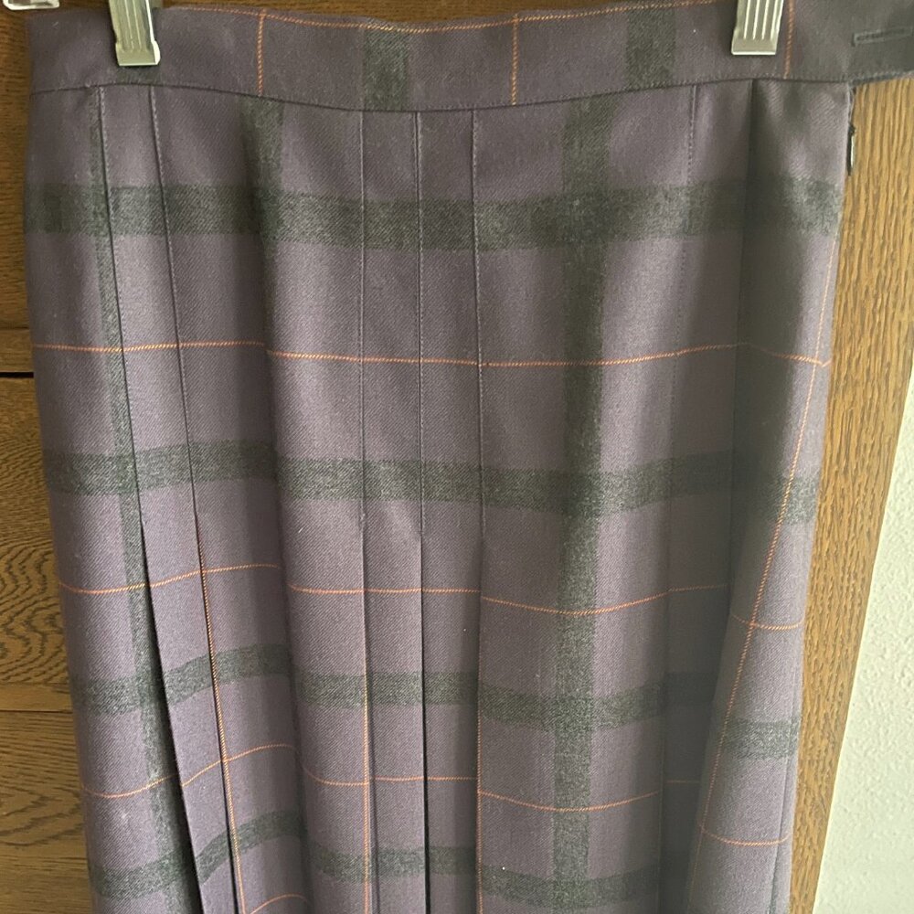 Aljean of Canada  Vintage Pleated Wool Skirt